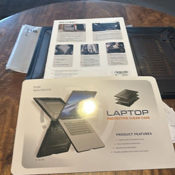 SEYMAC stock MacBook Pro 16 inch Case 2023/2022/2021 Protection Case Black - Picture 10 of 11